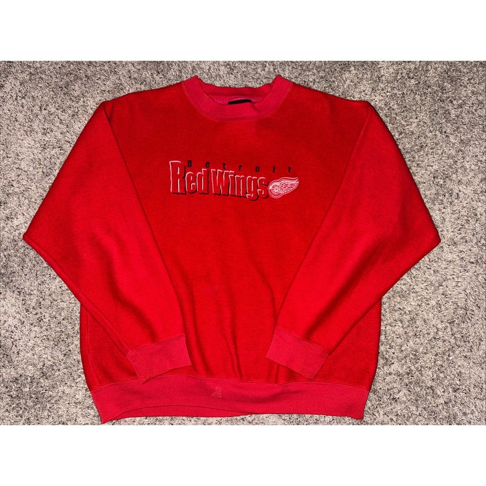 Vintage 90s Detroit Red Wings America's Favorites Sport Sweatshirt‎ NHL